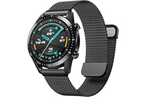 YASPARK Pasek do Huawei Watch GT3 46 mm/GT2 46 mm/GT 46 mm, 22 mm, metalowy pasek ze stali nierdzewnej do Huawei Watch GT3 Pro/GT2 Pro/GT Active/Watch 2 Classic/Galaxy Watch 3 45 mm/Galaxy Watch 46 mm/Gear S3