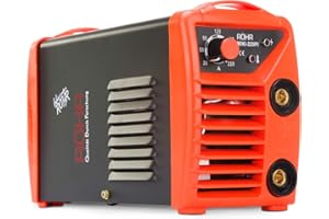 Röhr MINI-220PI ARC 2 in 1 Welder Inverter Gasless 220 Amp DC Anti-Stick Portable Welding Machine Hot Start MMA IGBT 240V AC - Variety of Accessories Included