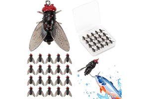 YOUKLY Fly Fishing Flies, 20PCS Fly Fishing Lures Kit with Box, 2024 NEW Fly Fishing Accessories for Wet and Dry Flies, Fly Fishing for Trout Bass Salmon