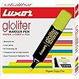 Luxor 887 N Chisel Point Highlighter - Yellow - Box of 10