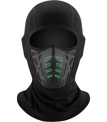 Protection Visage Froid Cagoule Hiver XOXVURI Polaire - Masque Ski Moto Respirant, Cache-cou Sous Casque Homme Femme Cagoule Sous Casque Vélo