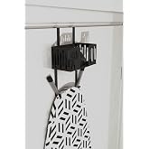 Risingmaber Siyah Kapı Arkası &Uuml;t&uuml; ve &Uuml;t&uuml; Masası Askısı, &Uuml;t&uuml; ve &Uuml;t&uuml; Masası Tutucu Organizer MT110SD