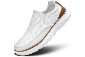 KEEZMZ Scarpe da Barca da Uomo Casual Loafers Slip On Walking Dress Sneakers Mesh Business Oxfords Lavoro Leggera Suola Morbida