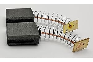 KRAFTFELD 1 paio di spazzole di carbone per motore con molle per Einhell TKS 250, TKS250 UV, spazzole 6,5 x 14,6 x 18 mm perni a carbone