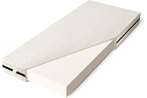 smartwood® Matelas Enfant - Smart Comfort - pour lit bébé 60x120 Epaisseur 12cm - pour lit Enfant - avec âme en Mousse H2 et Housse antiallergique Lavable Oeko Tex 100