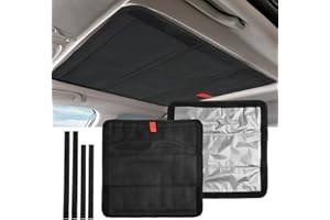 GETDOUBLERICH Parasol para tragaluz de RV, parasol plegable de aluminio para caravana, almohadilla reflectante para cámpers, remolques, autocaravanas, 41 x 41 cm