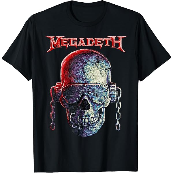 Megadeth - Rojo Vic Cromo Camiseta : Amazon.es: Moda