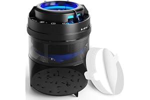 VEGREM Lampara Antimosquitos, 6W Antimosquitos Electrico, Mata Mosquitos Electrico para el Hogar de Interior, 6W Matamoscas Electrico Anti Mosquitos, 365nm UV Lámpara Antimosquitos Exterior, Negro