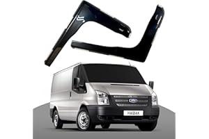 Haibak Windabweiser-Set, kompatibel mit Ford Transit 2006–2014, MK7, 2-Türer, Van, getönt, 2 Stück in Kanalmontage