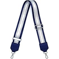 Tracolla Regolabile Per Borse - Fibbia Argentata, Larga, Lunghezza 80-140 Cm, Design Labirinto Blu Scuro - Foto 12