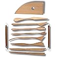 Stationerie Premium Wooden Clay Modelling Tool Set - 10+1 Double-Ended Pottery Craft Tools for Scultping, Carving, Modeling and More