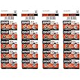 Maxell Genuine LR44 (A76) 357 1.5V Alkaline Button Cell Batteries - 40 Pieces