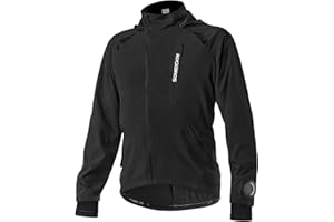 ROCKBROS Giacca da Ciclismo da Uomo Elasticizzata Traspirante, Soprabito Sportivo Antivento, Impermeabili Caldo Soft Shell Giacca Quotidiano, Estiva/Autunnale Taglia Europea M-4XL