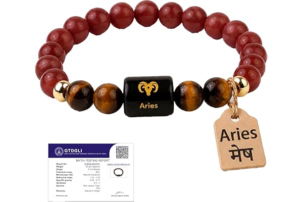 Astrotalk Zodiac Crystal Bracelet | AAA+ Quality Crystal Beads | Bracelet with Certificate | Balances Energy &amp; Enhances Posit