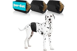 HUND IST KÖNIG Hundewindeln für Rüden [3 STK] Saugstarke Hundewindeln Rüde | Bequeme Hunde Windeln bei Inkontinenz Hund - Umweltfreundliche Rüdenwindel waschbar | Hundewindel leicht zu reinigen