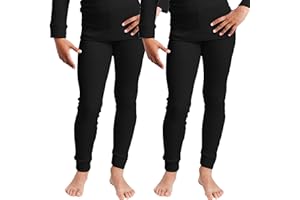 Cocain underwear 2 Stück Lange Kinder Thermounterhosen, Thermounterhemden oder Hemd/Hose-Sets für Kinder, innen angeraut, kuschelig warm, 122/128 bis 158/164
