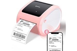 Omezizy Bluetooth DHL Etikettendrucker, D520BT Versandetiketten Drucker 4x6, Thermodrucker für Versandpakete, Kompatibel mit DHL, Ebay, Amazon, Etsy, Wish, Shopify