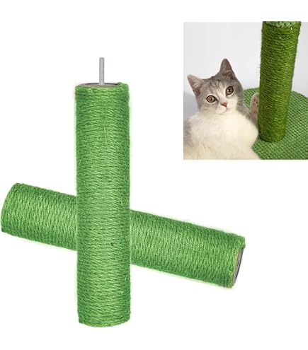 2 Stck Sisal Kratzbaum Ersatzstmme 40cm - Robustes Sisalseil Fr  Katzenkratzbume Katzenkratzbaum Sisal Pfosten
