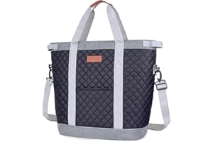 INSMEER Large Cooler Bag- 45 Cans/35L Insulated Tote Cooler Bag Foldable with Shoulder Strap, Leak-Proof/Waterproof/Reusable Cool Bags Tote Bag Shopping Bag for Beach, Camping, Picnic, Travel
