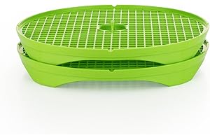 Börner Crispymaker (Lot de 2) • Fabricant de Chips Fraîches pour Micro-ondes • Chips Maker • Fabricant de Chips Faibles en Calories Sans Graisse à la Maison • Couleur: Vert