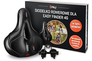 PAJ Siodełko rowerowe mocowaniem i technologią Cloud Comfort - odpowiednie w połączeniu z EASY FINDER 4G (brak w zestawie) jako lokalizator GPS do rowerów, rowerów elektrycznych, MTB itp