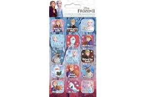 Paper Projects 9123694 Frozen 2 pegatinas de recompensa reutilizables brillantes, 19,5 cm x 9,5 cm