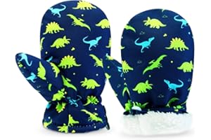 SEYUFN Ski Gants Hiver Gant Enfant Fille Moufles Bebe Moufle Garçon Respirant Gant pour Filles Peluche Gants Garçon Chaud