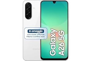 Samsung Galaxy A26 5G, Smartphone con Funzioni intelligenti, 3 anni di Garanzia del produttore, Display Super AMOLED 6.7”, 6GB RAM, 128GB, 5.000 mAh, memoria espandibile, White [Versione Italiana]