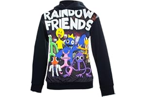 Vicyol S&D Felpa Rainbow Friends Manica Lunga per Ragazzo o Ragazza.