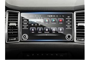 SHAOHAO Kompatybilny z Skoda Karoq Bolero 2018-2023 / Kodiaq 2016-2021 8-calowa folia ochronna na wyświetlacz nawigacji samochodowej GPS przezroczysta folia ochronna, odporna na zarysowania 9H Anti-Fingerprint szkło hartowane