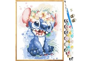 JanFebMar Peinture Numero Adulte, Acryliques Peinture par Numéros pour Adultes Débutants Enfants Peinture a Numero Adulte Peinture avec 3 Pinceaux Sans cadre 40×50 cm