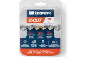 Husqvarna X-Cut S93G 40 cm motorsågskedja, 3/8 tum mini tonhöjd, 56 drivlänk motorsågsblad, försträckt och låg kickback