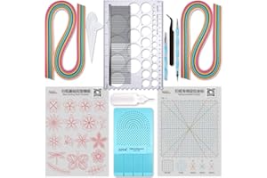 JUYA Quilling Paper and Tools Classic Set QK10 (Blue, No Glue)