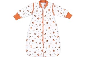 Lictin Baby Sleeping Bag 2.5TOG-Baby Wearable Blanket Winter with Removable Sleeves, Sleeping Sack with Adjustable Length for Infant Toddler Baby 3-18 Months(62-83cm) Hedgehog Pattern