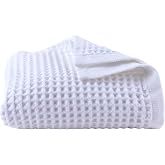 P&Uuml;SK&Uuml;L L&uuml;ks Waffle Banyo Havlusu, 80x160 cm B&uuml;y&uuml;k Boy Havlu Pakette 1-Adet | Beyaz, 100% Pamuk Emici Yumuşak Hızlı Kuruyan Y&uuml;