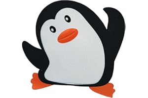 Spirella Set di 5 Figure adesive Antiscivolo per Doccia o Vasca PVC PINGY 12x11 cm Bianco e Nero