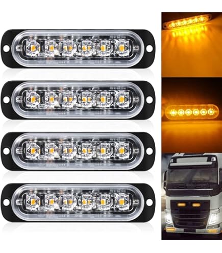 Ryme Automotive - Rotativo Emergenza Auto Ambra 12V./24V LED SMD Alta - Foto 11