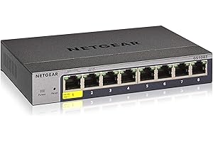 Netgear GS108T Conmutador LAN Gigabit Ethernet de 8 Puertos Smart Managed Pro