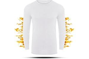 MEGA_JUMBLE Children Long Sleeve Round Neck Thermal Baselayer Top Shirt Vest Underwear Winter Warm for Girls Boys Unisex