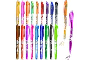 VIMMVID 18 Stück Radierbarer Kugelschreiber, Radierstift, Kugelschreiber Radierbar Radierbarer Stift Tintenroller Radierbar für Bürobedarf Schulsachen Studenten