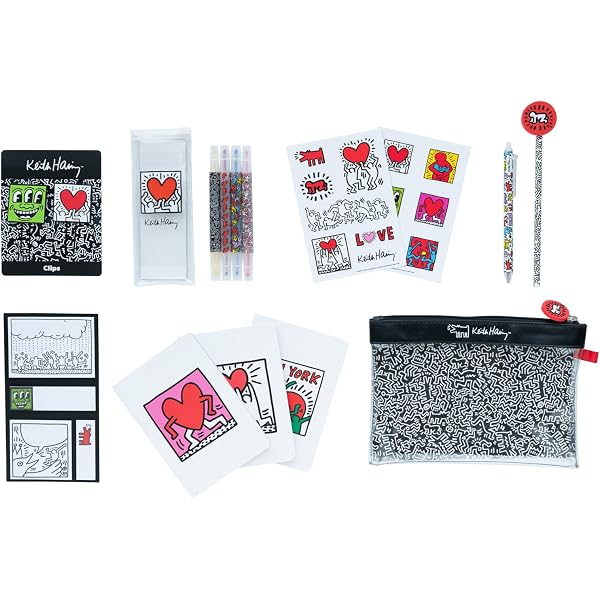 Sac Transport Disques Vinyles Keith Haring - Toile Robuste Grande Taille L - Pour Vinyles, Livres & Courses Quotidiennes