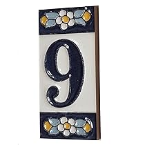 Piastrelle Numeri Civici In Ceramica Stile Messicano - Design Peperoncino, 7.5x3.5 Cm, Con Cornici Personalizzabili - Foto 5