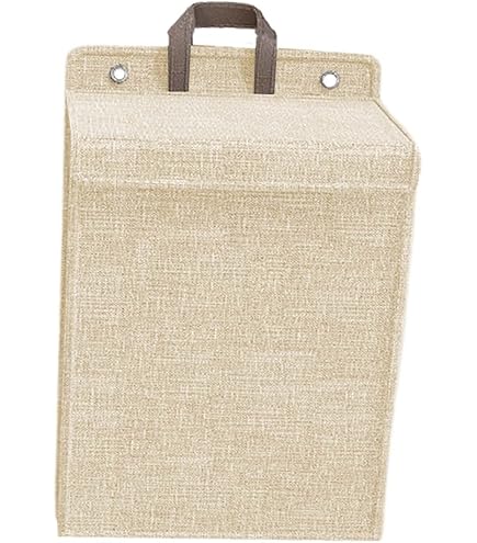 Panier à Linge Mural Pliable - Grande Capacité, Multifonction - Pour Chaussures, Serviettes, Rangement - Beige, Taille M