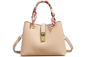 FOLOVEYA Moda Bolsos para Mujer Elegante Bolsos de Mano Bolso Señoras Bolsos Bandolera Shopper Bolsos de Hombro para Compras Trabajo Citas Uso Diario Impermeable PU Cuero Bolsos Totes
