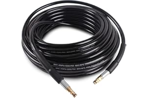 NAMOTEK 10M High Pressure Washer Replacement Hose for Karcher K2 K3 K4 K5 K6 K7 Series Extension Hose Drain Cleaning kit Fitting Quick Connector Black