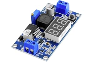 AZDELIVERY AZ-Delivery LM2596S Buck Module Convertisseur Abaisseur DC-DC de 4-40V à 3.3-24V avec Affichage numérique à 3 Chiffres, incluant Un E-Book!