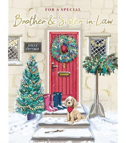Lustige Weihnachtskarte Für Bruder & Schwägerin – Spruch: „Have A Really Great Christmas!“ | 159 X 235 Mm