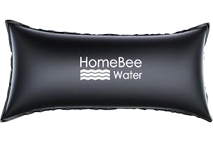 HomeBee® Poolkudde vinter XXL (2 x 4 meter) – vinterkudde för poolskydd – vintersäkert skydd – kudde för pool, luftkudde, poolstoppning, vintersömn