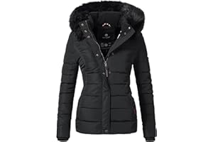 Navahoo Damen Winterjacke Steppjacke mit Kapuze Miamor XS-XXL
