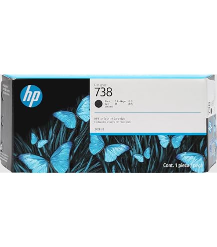 HP 728 300-ml Matte Black DesignJet Original Ink Cartridge